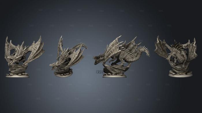 Enemy Corrupted Dragon 75 mm stl model for CNC