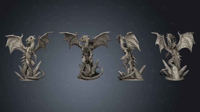 Everdark Elves Black Dragon stl model for CNC