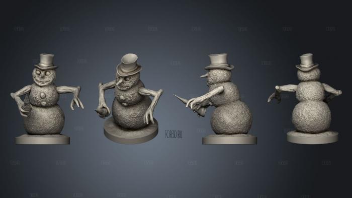 Evil Snowman evil snowman 1 stl model for CNC
