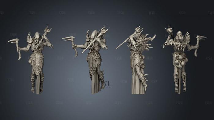 Flayer 6 pose A body stl model for CNC