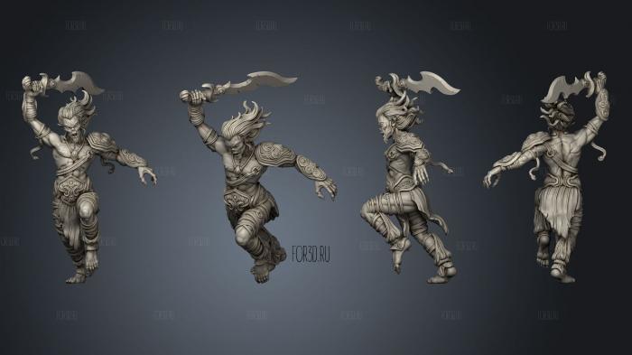 Foundry Quest Reaver Warriors stl model for CNC