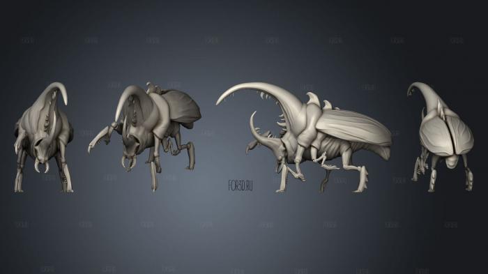 Giant Beetle Ground Large stl model for CNC