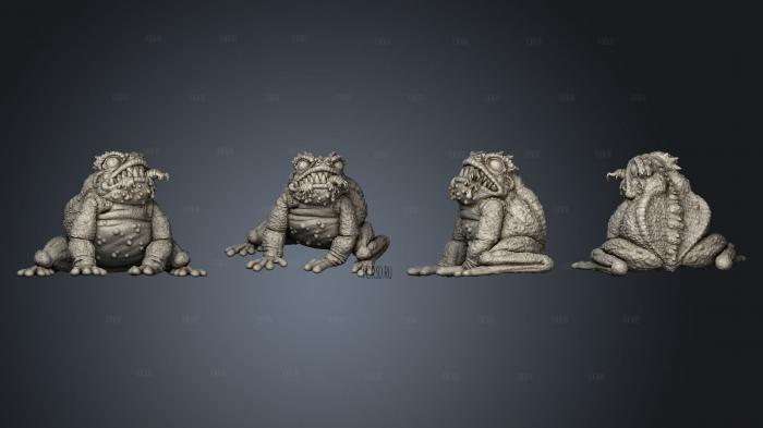 giant toad 03 stl model for CNC