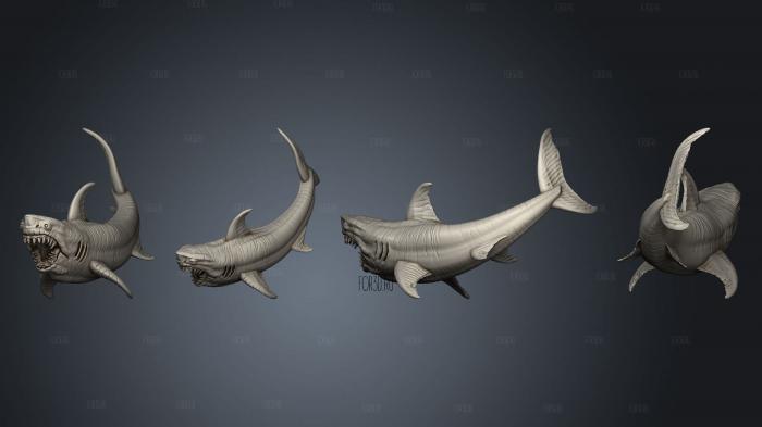 Great White Shark stl model for CNC