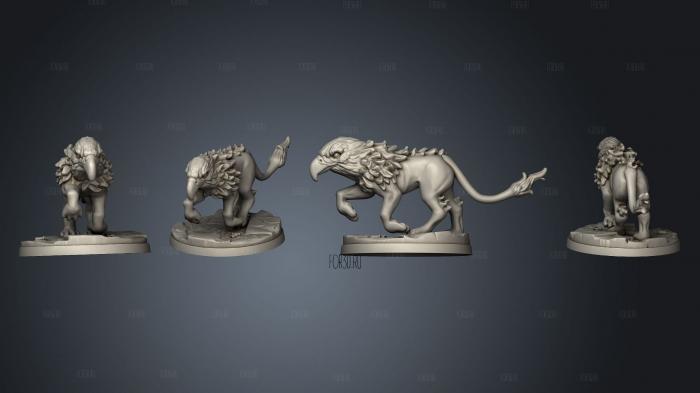 Gryph hounds 03 stl model for CNC