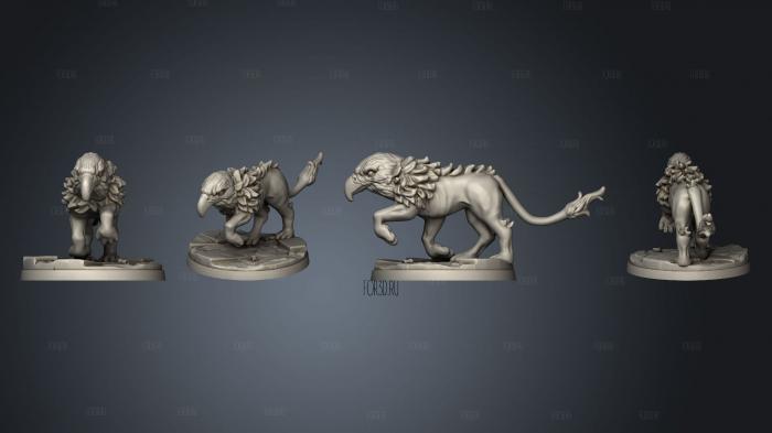 Gryph hounds 05 stl model for CNC
