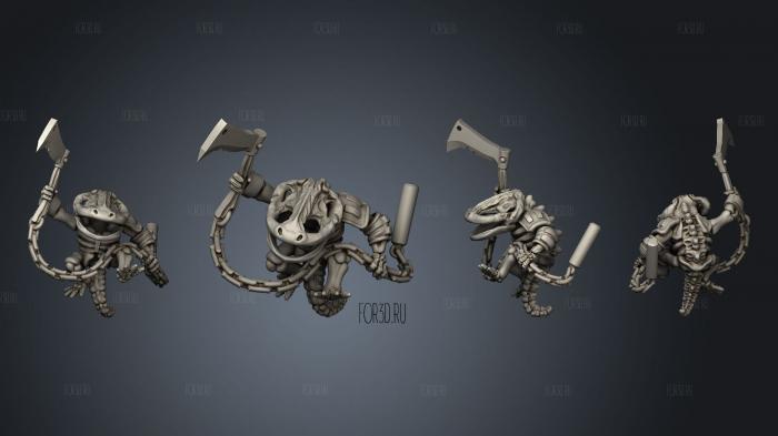 Hanzaki Skeleton Kama stl model for CNC