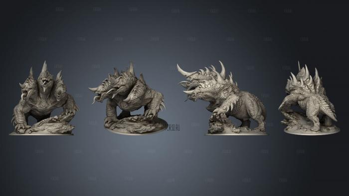 Heaven and Hell Dracocerberus Complete stl model for CNC
