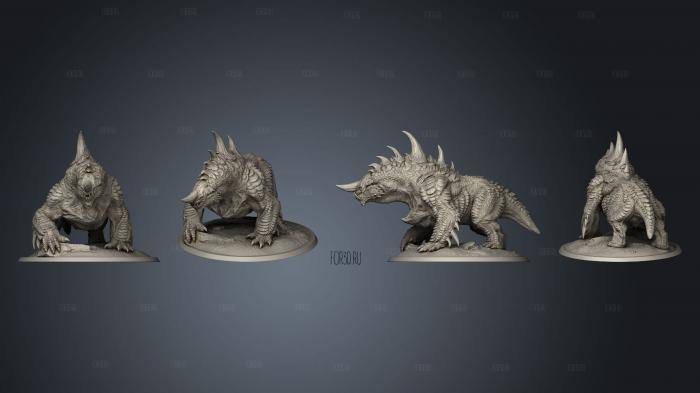 Heaven and Hell Stygian Guardhound Complete stl model for CNC