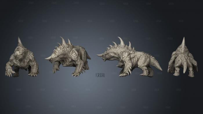 Heaven and Hell Stygian Guardhound Full stl model for CNC