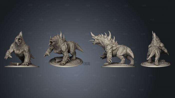 Heaven and Hell Stygian Guardhound Roar Complete stl model for CNC