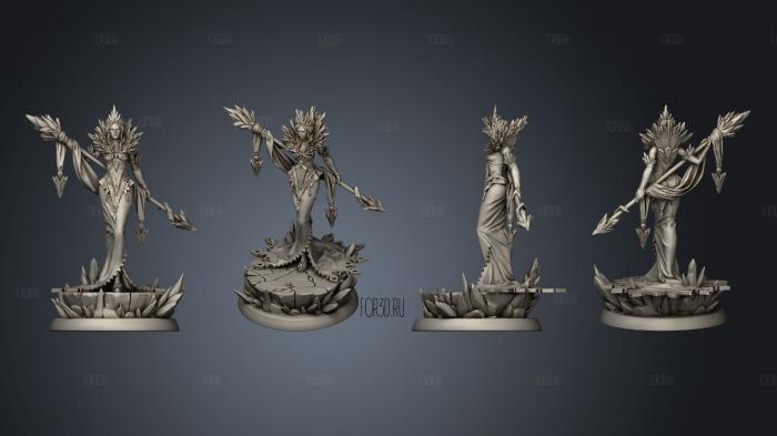 Helga the Frost Witch s stl model for CNC