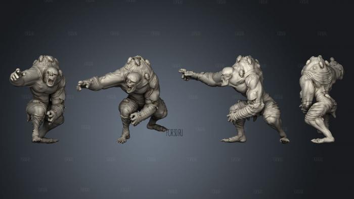 Hive Controled Zombie Reaching stl model for CNC