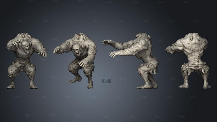 Hive Controled Zombie Walking stl model for CNC