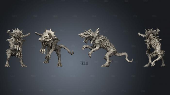 hounds of the wormhole hound 3 stl model for CNC