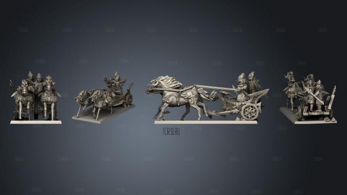 hunting chariot stl model for CNC