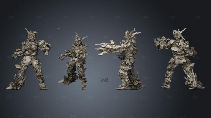 Infected Mutant 1 stl model for CNC