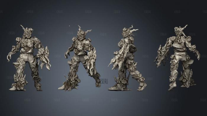 Infected Mutant 2 stl model for CNC