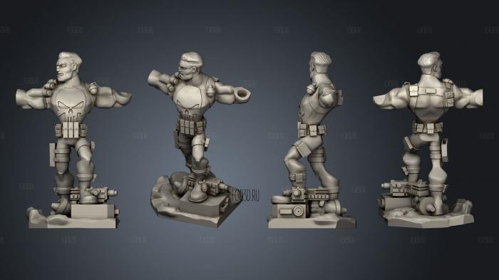 Infinity punisher stl model for CNC