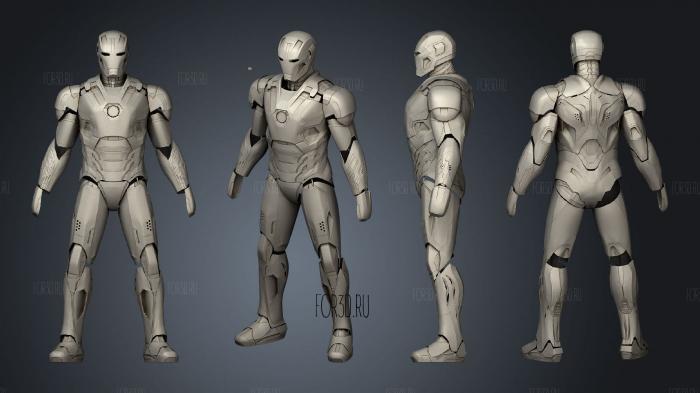 Iron Man Armor ABS stl model for CNC
