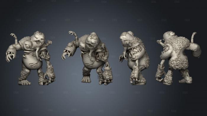 Monster Rotface stl model for CNC