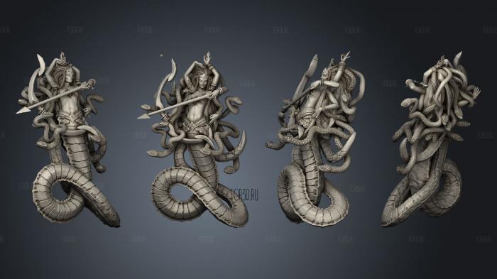 Monsters Medusa stl model for CNC