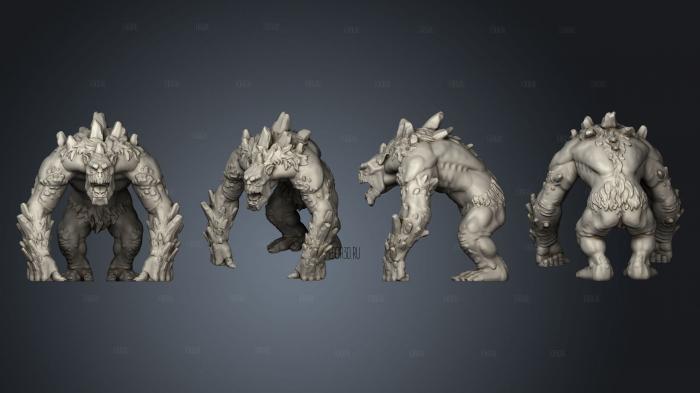 Mountain Troll Large stl model for CNC