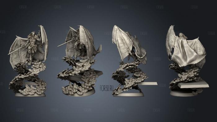Night Lord WINGED stl model for CNC