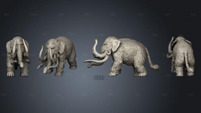 Norse Raiders Dire Mammoth Huge stl model for CNC