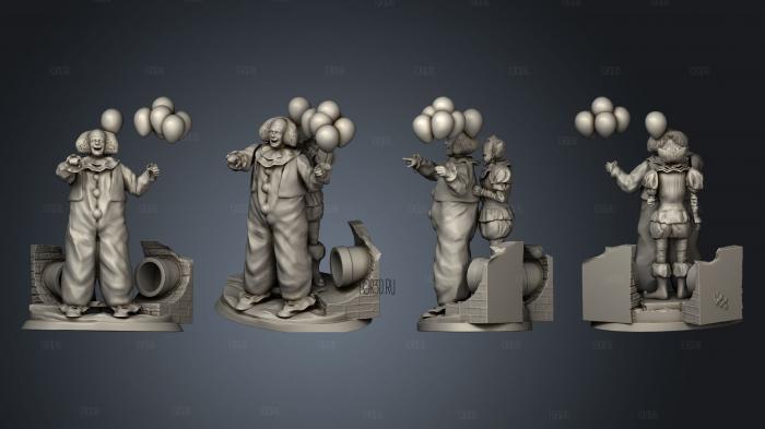Pennywise stl model for CNC