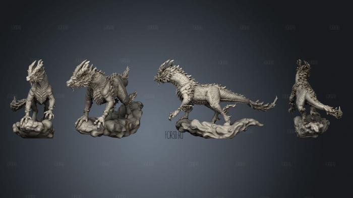 Цилиньский Белый Дракон-Конь, Летящий Большими Крыльями 3d stl модель для ЧПУ