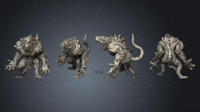 Ravenous Horde 2 stl model for CNC