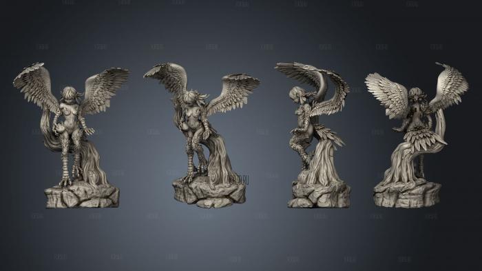 RAW vivi the harpy stl model for CNC