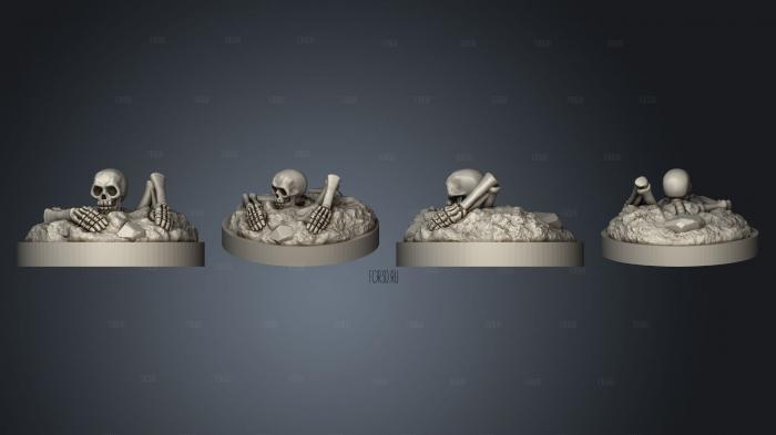 Rising Skeletons Set 02 stl model for CNC