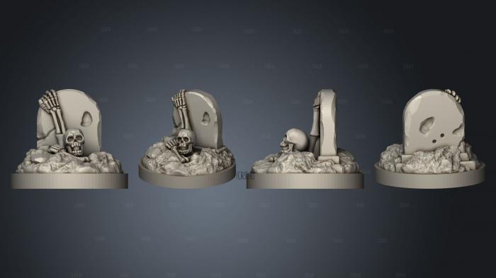 Rising Skeletons Set 03 stl model for CNC