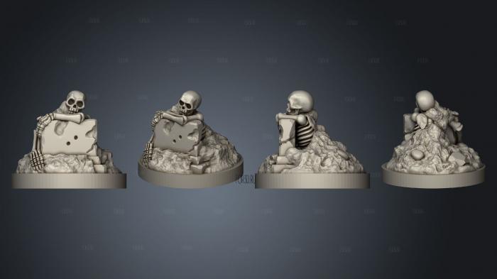 Rising Skeletons Set 05 stl model for CNC