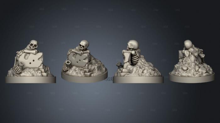 Rising Skeletons Set stl model for CNC