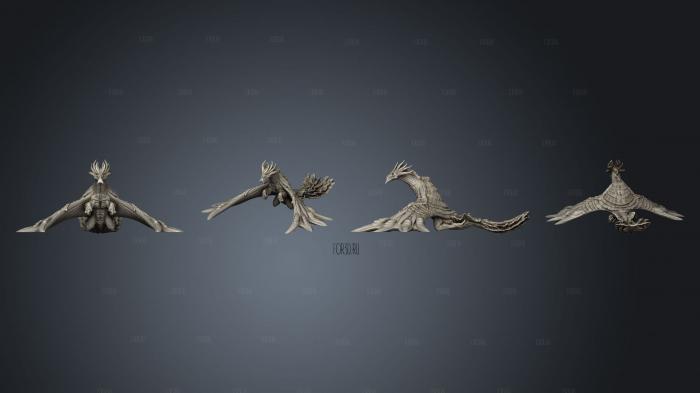 RPG Astral Dragon Split stl model for CNC