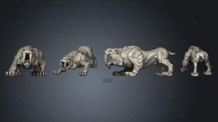 Saber Tooth Basic 1 stl model for CNC