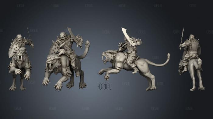 Sabertooth rider stl model for CNC