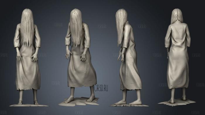 Sadako uncut stl model for CNC