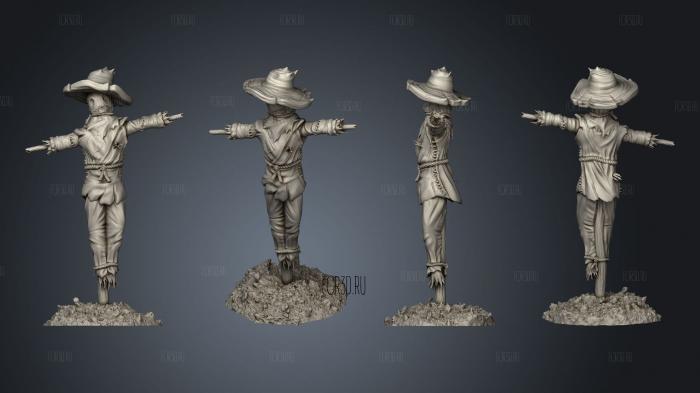 Scarecrow 1 stl model for CNC