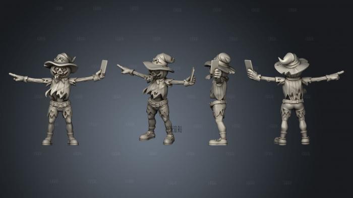 Scarecrow Referee stl model for CNC