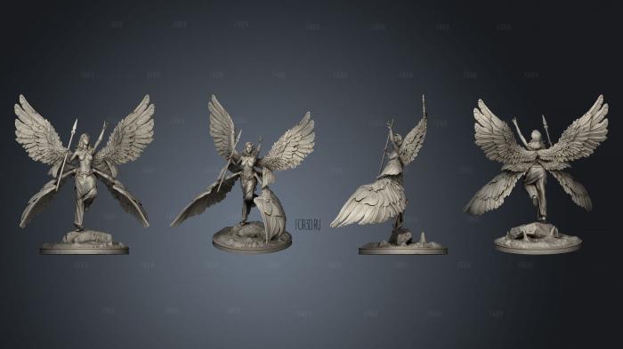 Seraphim Angel Rising stl model for CNC