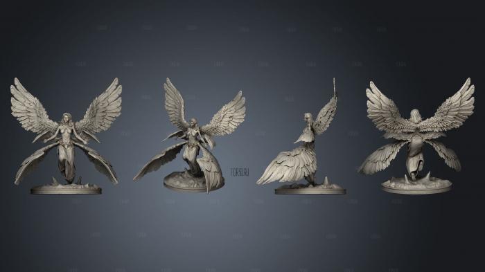 Seraphim Angel stl model for CNC