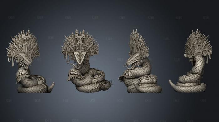 Serpent God stl model for CNC