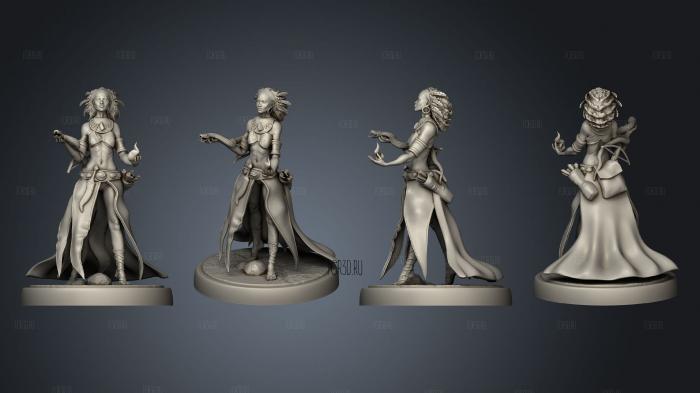 Snake Witch stl model for CNC