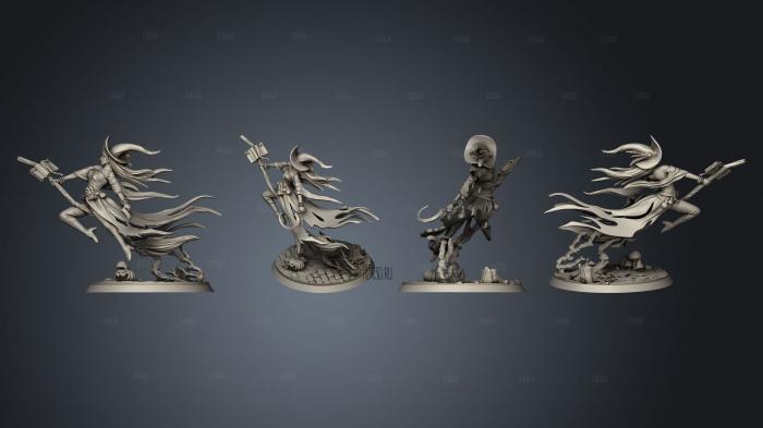 The Witches 04 stl model for CNC
