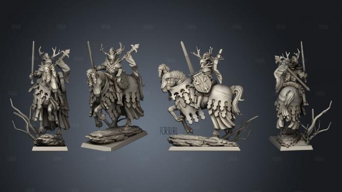 THREE MONTHS GREEN KNIGHT stl model for CNC
