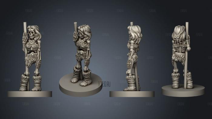 Undead Heroes of the Realm Acrobat stl model for CNC